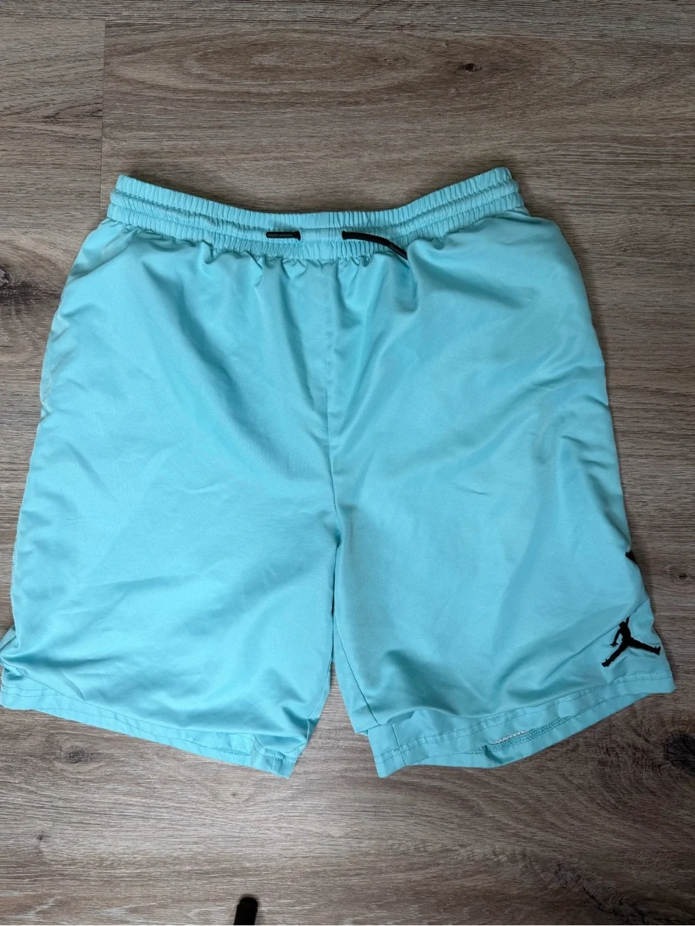 Jordan Men's Teal Athletic Shorts with Black Jumpman